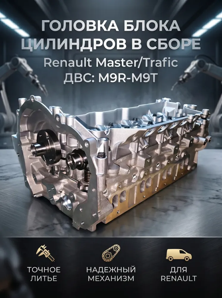Головка блока цилиндров в сборе гбц Renault Master/Trafic M9R-M9T 110417248R