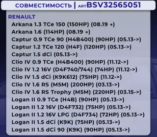 Фильтр салонный RENAULT Logan с 14г.-Sandero с 14г.-LADA Vesta с 15г.-X-Ray с 16г.-